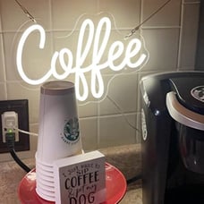Coffee Neon Sign for Coffee Bar Sign.