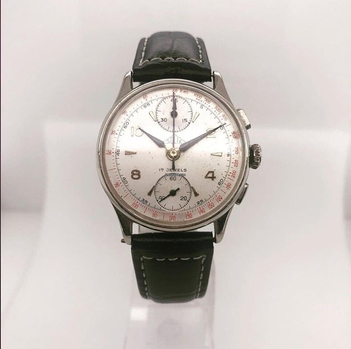 Solix Vintage Chronograph Manual Wind 1950s 33mm Mens Unisex