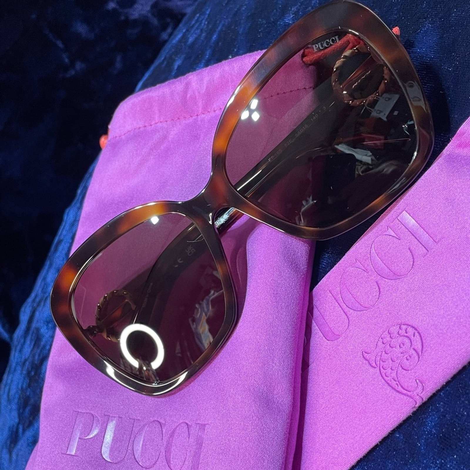 Pucci Sunglasses Tori’s Frame Size 52 NWT MSRP 355