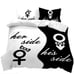 New Design Fashion Black and White Geometric Figure Microfiber Home Textile Coup