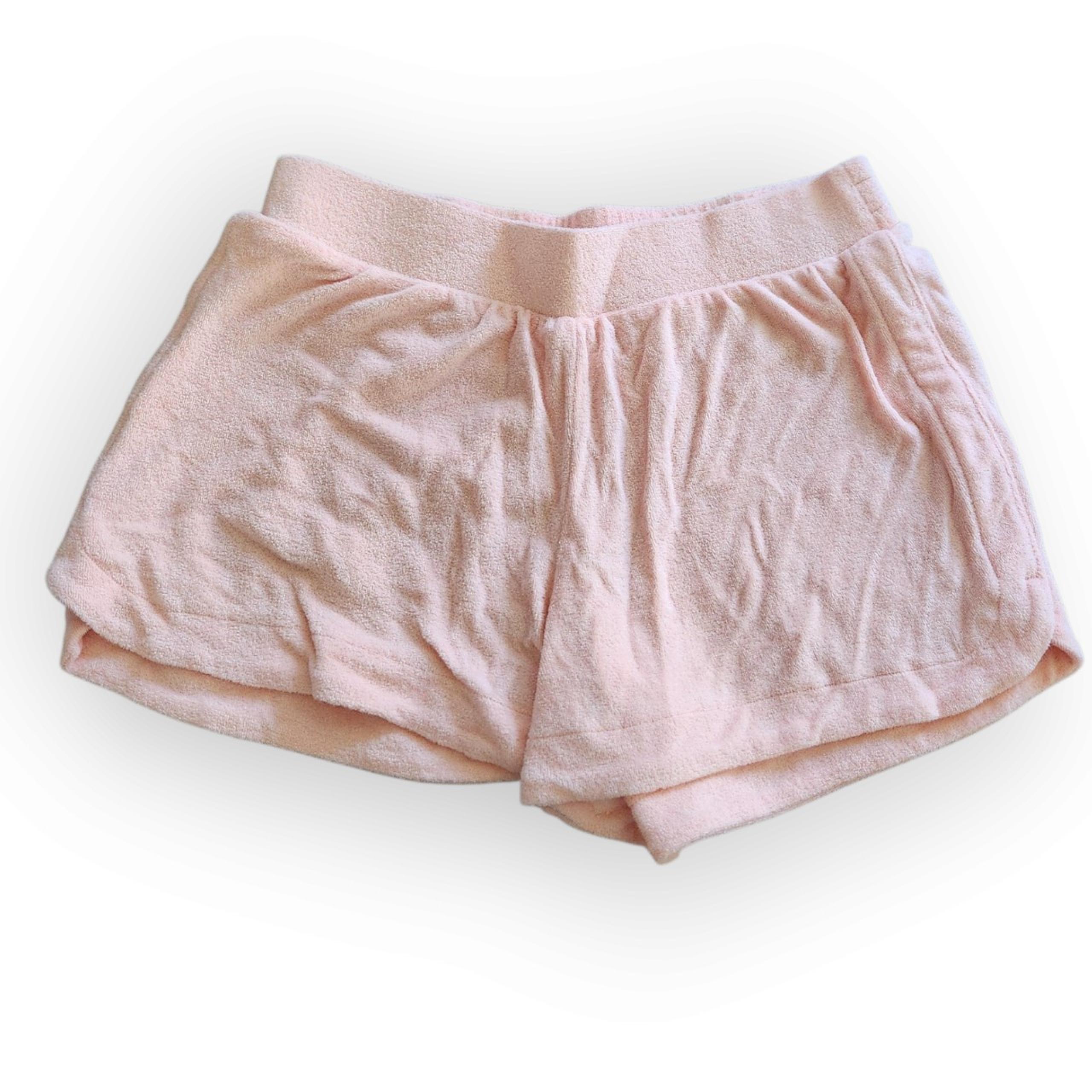 A New Day Women's Mid Rise Terry Cloth Pull On Shorts Blush Small