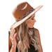 VICI Tomahawk Snakeskin Band 100% Wool Hat Tan Western Fairy Y2K Boho Feminine