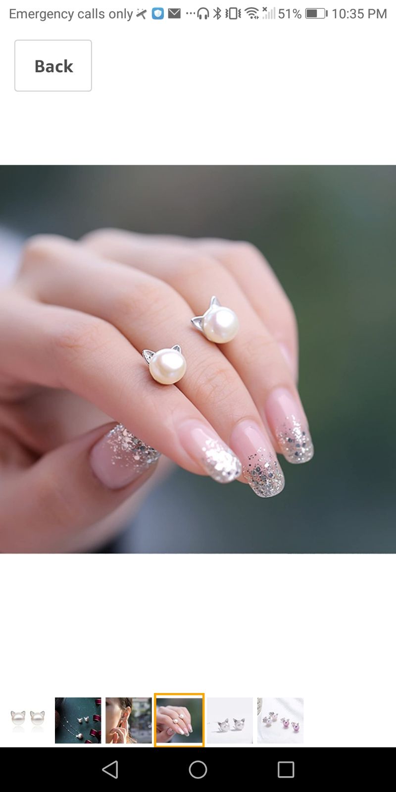 Pearl earrings