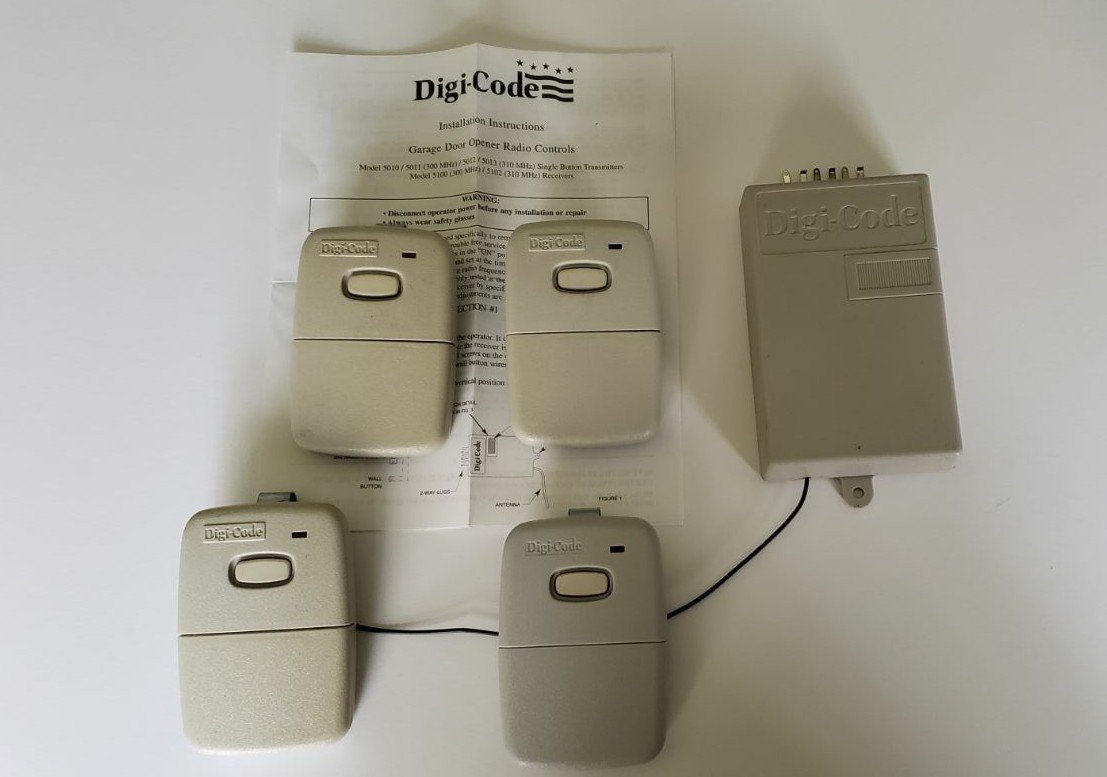 Digi Code Radio Controls and 4 openers