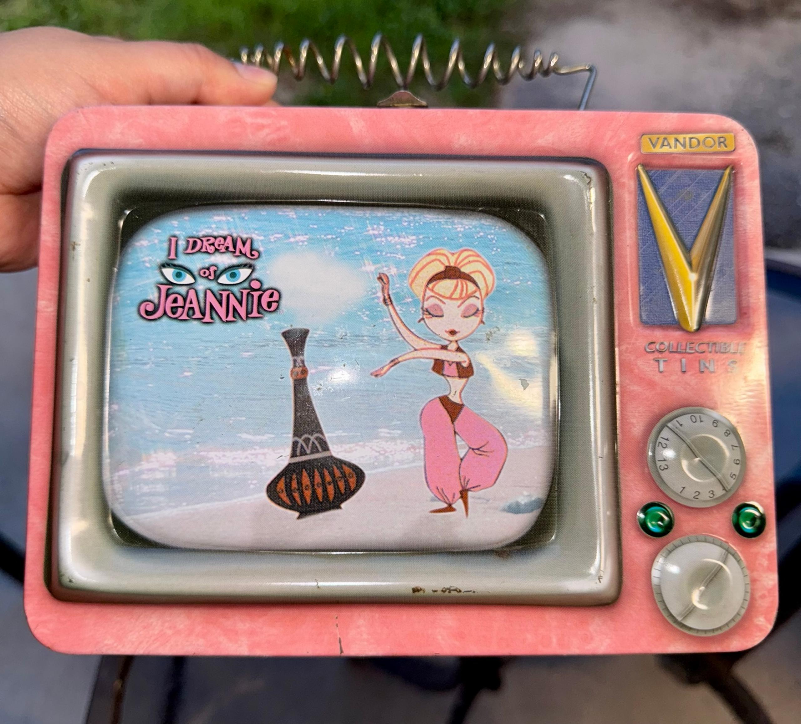 Vandor I Dream of Jeannie TV Pink Lunch Box Metal Tin Tote