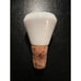 2 Vintage Decanter Stoppers Only. One Clear Glass, One Milk Glass W/ Cork Bottom