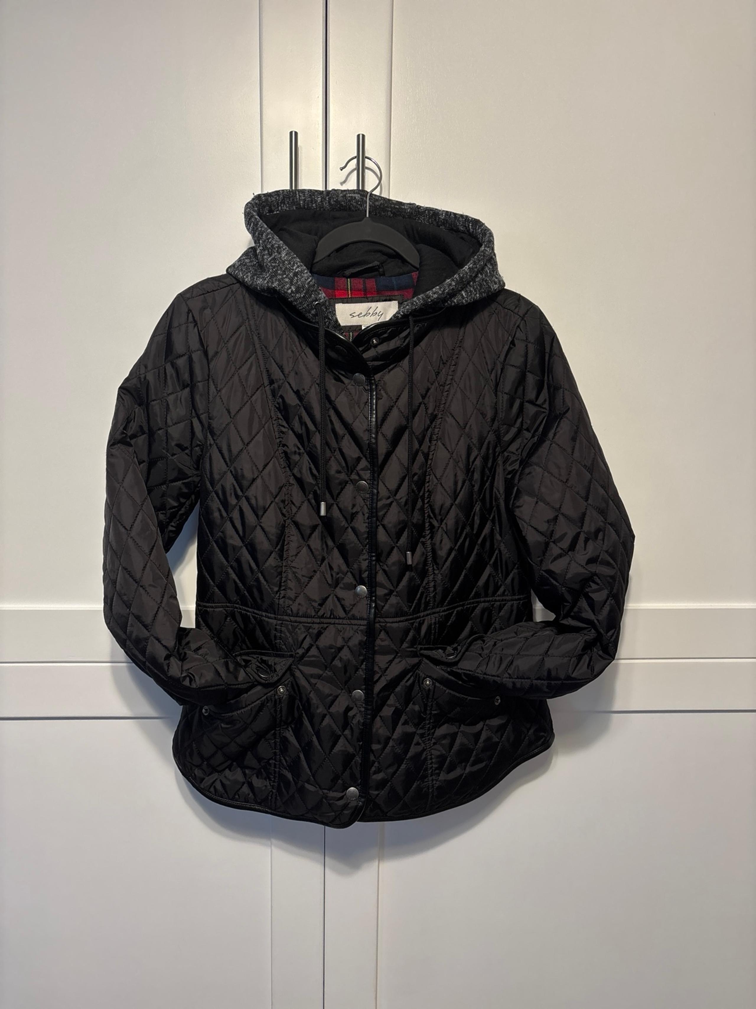 Sebby Black Quilted Woman’s Jacket-size Medium