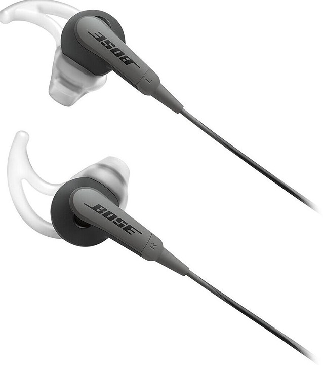 Bose SoundSport Wired Headphones 3.5mm Jack In-Ear Earbuds Charcoal-Black