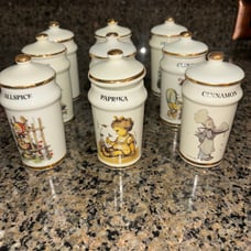 MJ Hummel Porcelain Spice shaker set