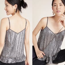 NWT 98 Anthropologie Amelie Sequin Cami
