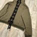 NEW LANY women's 26/28 lace up thick pullover hoodie sweatshirt green/black