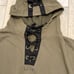 NEW LANY women's 26/28 lace up thick pullover hoodie sweatshirt green/black