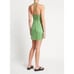 Faithfull the Brand Muthia Linen Mini Dress Bau-Bau Stripe Print Size 6 NWT