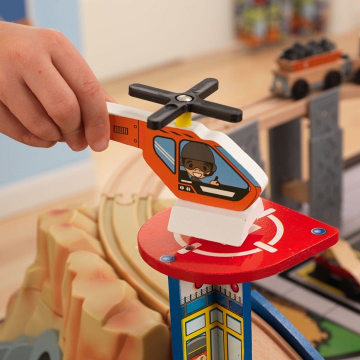 KidKraft Wooden Train Set 100 acessories