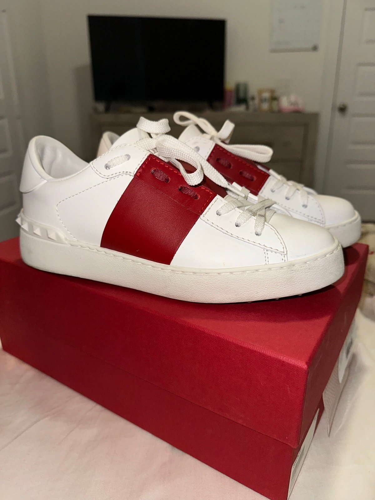 Valentino Garavani Red Fashion Sneakers | Mercari Valentino Garavani Red Fashion Sneakers | Mercari