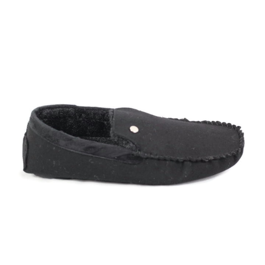 Steve Madden P Fire Black Men's Upper Textile Faux Fur Slip On House Shoes 13