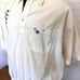 90's John Blair - Off White Pullover Short Sleeve Polo Shirt - Size 2XL