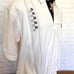 90's John Blair - Off White Pullover Short Sleeve Polo Shirt - Size 2XL