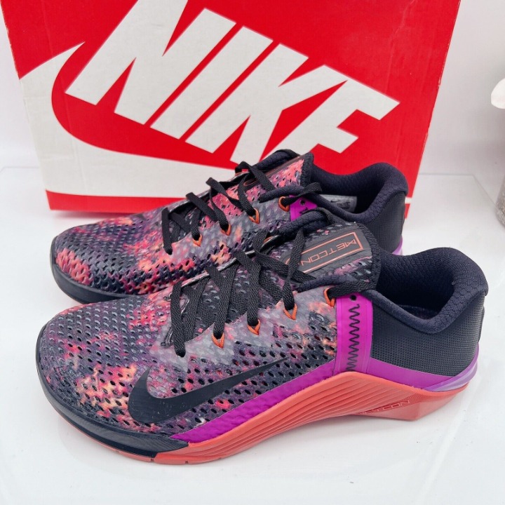 Nike Metcon 6 Mens Running Training Shoe CK9388-003 Black Sunrise Red Plum US 8