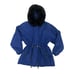 Skea Paris Vail Vintage Ski Zip-up Jacket Faux Fur Trim Winter Coat Blue Size12