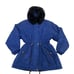 Skea Paris Vail Vintage Ski Zip-up Jacket Faux Fur Trim Winter Coat Blue Size12