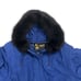 Skea Paris Vail Vintage Ski Zip-up Jacket Faux Fur Trim Winter Coat Blue Size12