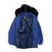 Skea Paris Vail Vintage Ski Zip-up Jacket Faux Fur Trim Winter Coat Blue Size12