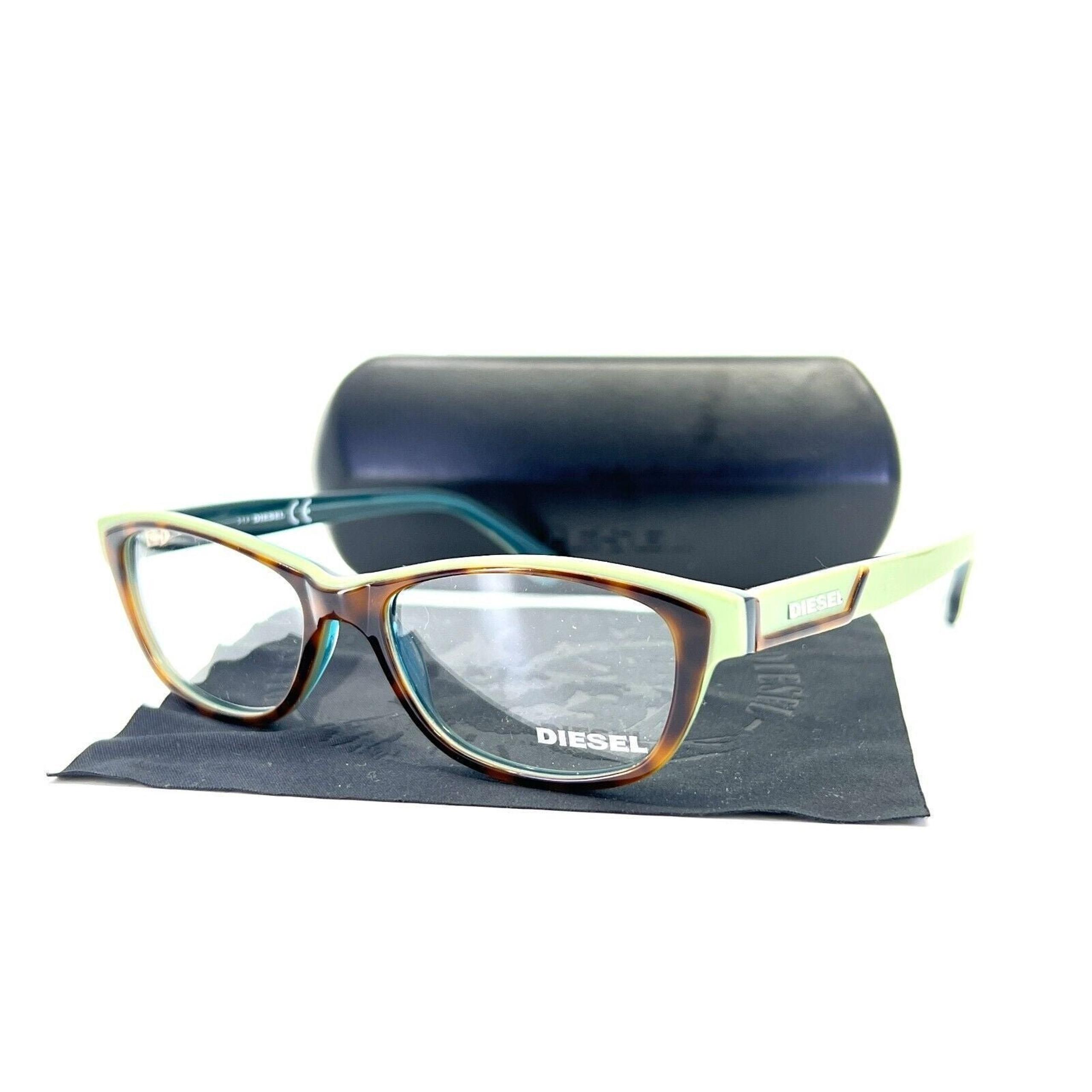 Diesel DL5012-1 col.056 Tortoise Green Full Rim Eyeglasses Frames 52[]16 140 mm