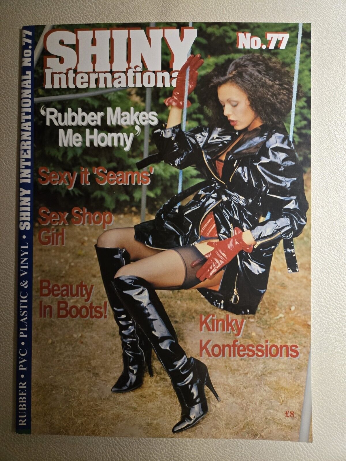 Vintage Shiny International No77 Lifestyle Magazine 1990s Fashion Rubber Vinyl