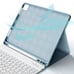FGENLD iPad Mini 6 Case 2021 Slim Shell Case with Wireless Bluetooth Keyboard
