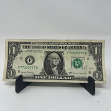 1 Fancy Serial Number 6 Of A Kind 7’s F7733777D Bookend Binary 2017A