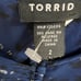 TORRID Hi Lo Style Dress Navy with White & Black Floral Print Size 2 - 22/24