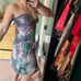 Armani Exchange Size 6 Tropical Print Halter Sundress