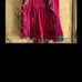 Betsey Johnson Intimates Plush Short Robe Magenta W/ Leopard Trim Back bow small
