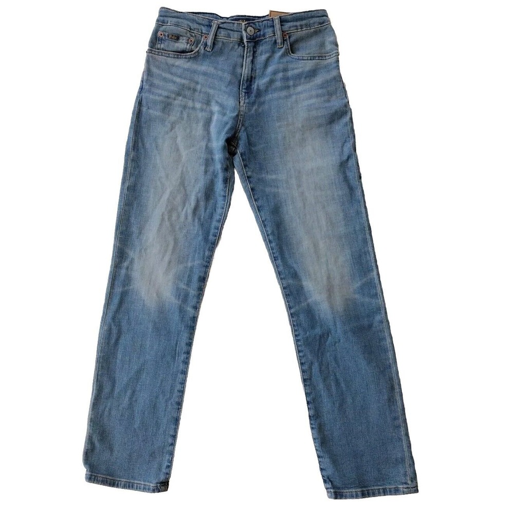Polo Ralph Lauren Jeans Big Boys 14 Blue The Hampton Straight Light Wash
