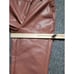 Babaton Womens Pants Size 4 Brown Faux Leather Vegan Leather Straight Leg