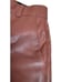 Babaton Womens Pants Size 4 Brown Faux Leather Vegan Leather Straight Leg