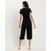Jude Connally Blair Black Velvet Crop Jumpsuit Size Medium
