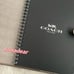Coach Notebook In Signature Canvas With Heart Print