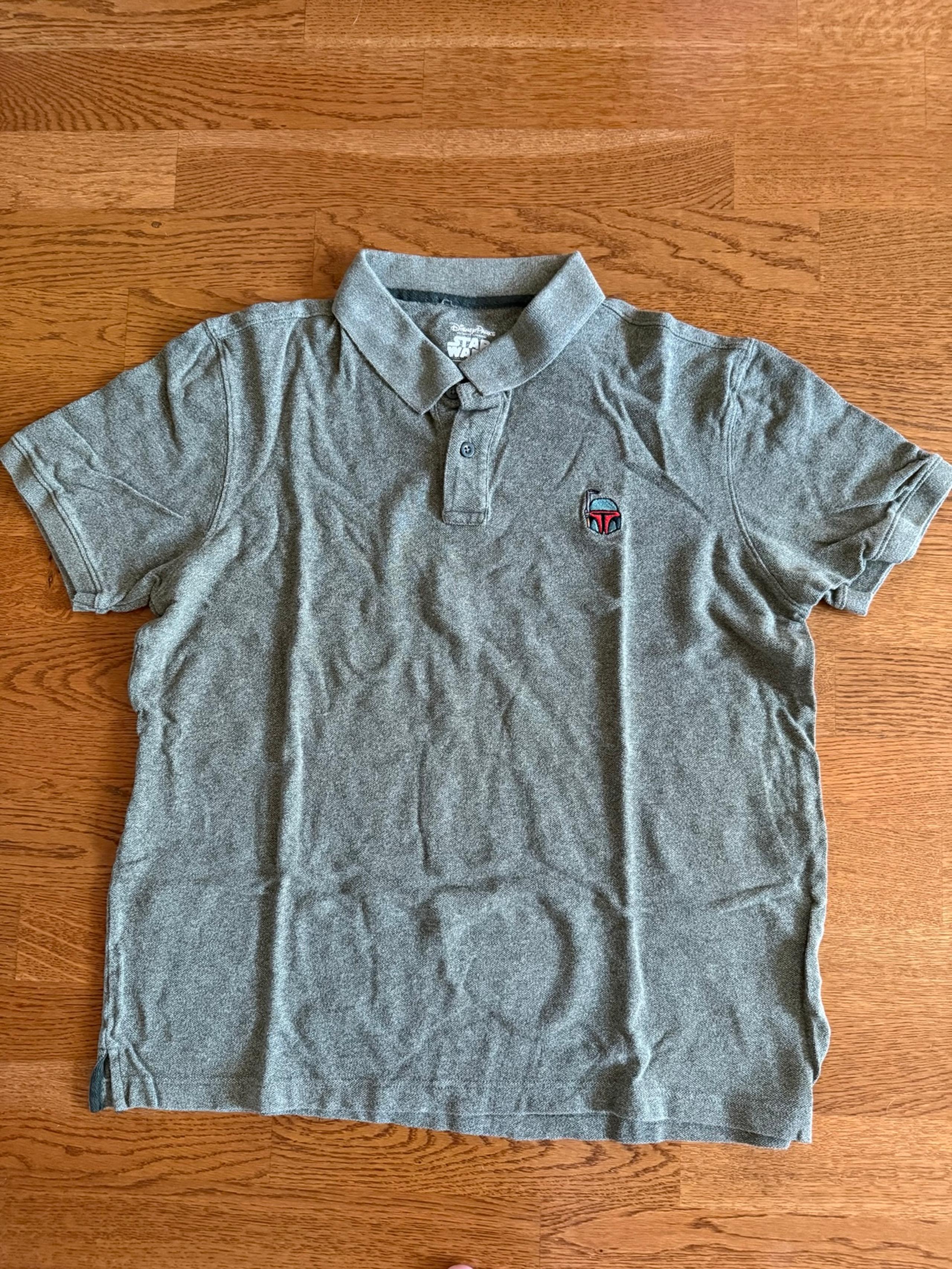 Disney Parks Star Wars Polo Shirt Mens Green Boba Fett Embroidered Logo M