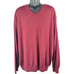 J.Crew men’s 100% merino wool v-neck pullover sweater red color size XL