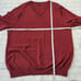 J.Crew men’s 100% merino wool v-neck pullover sweater red color size XL