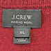 J.Crew men’s 100% merino wool v-neck pullover sweater red color size XL