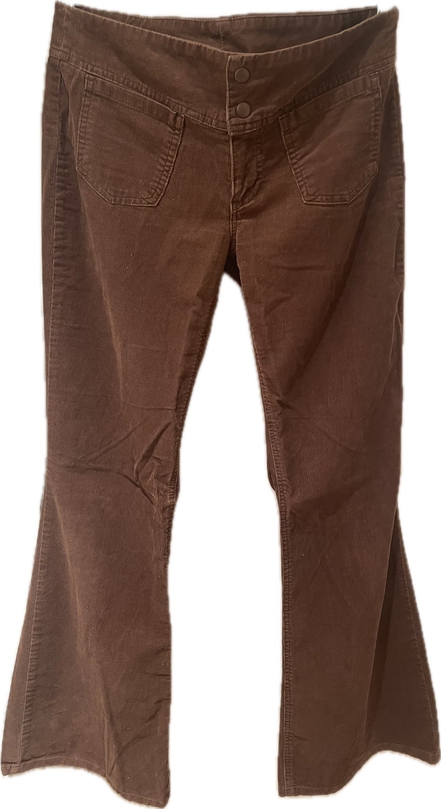 Gap women’s brown corduroy low rise flare leg pants