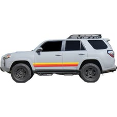 TRD Retro Racing Stripes Design Decals To Fit Toyota 4Runner 2010-2024 5th GEN
