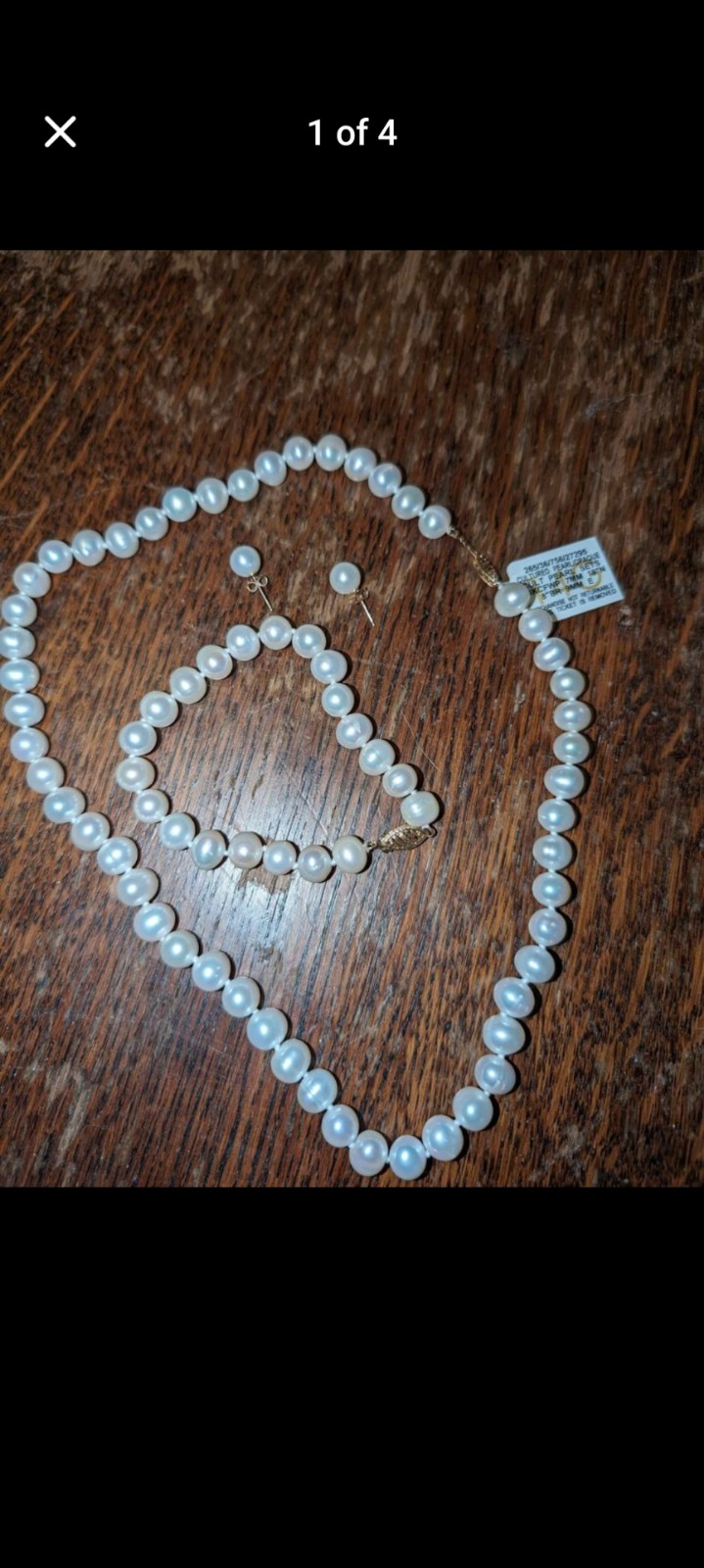 Cultured Pearl Necklace and Bracelet
