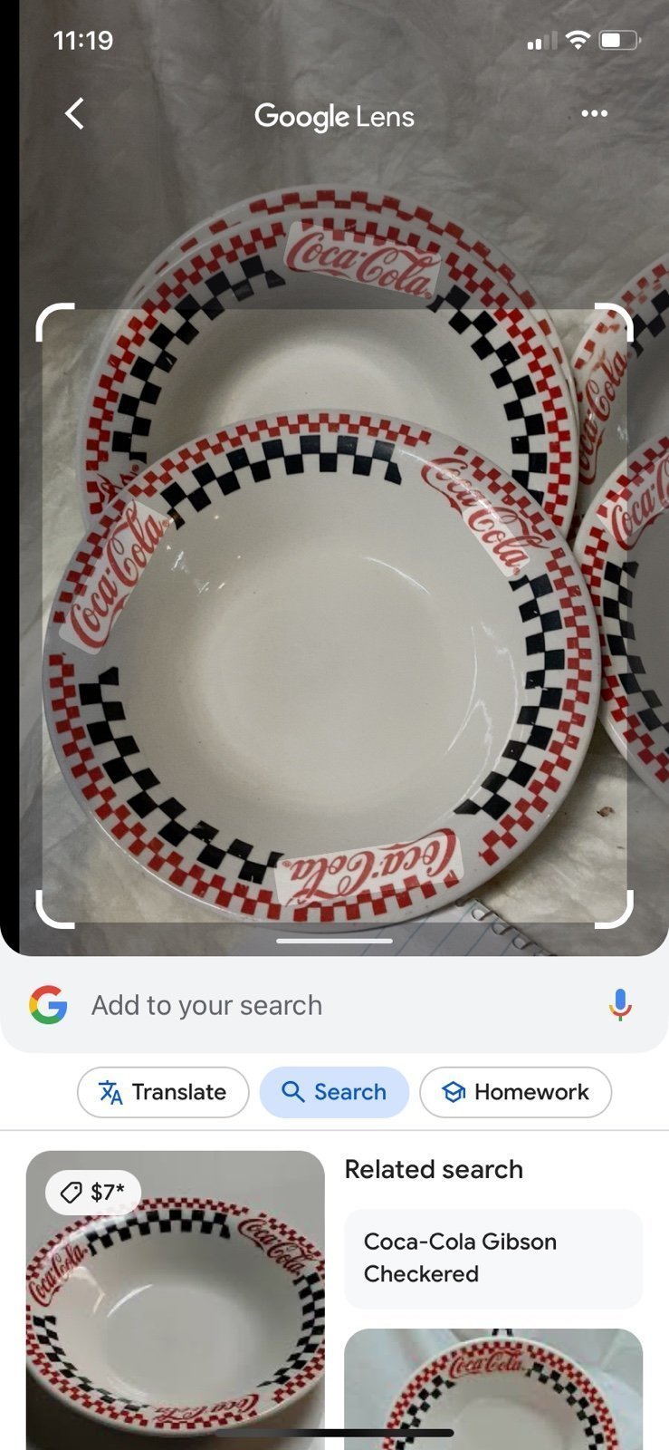 23 Piece Gibson Coca Cola set