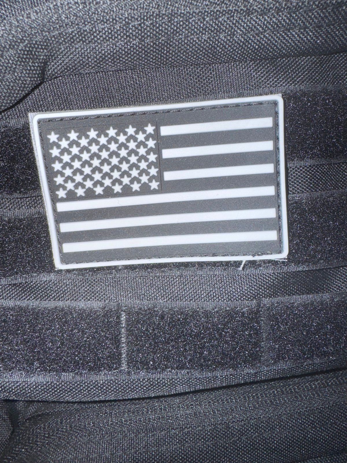 Black tactical backpack