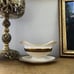 VTG Lenox Barclay Presidential Gold Gilded Floral Attached Underplate Gravy Boat