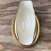 VTG Lenox Barclay Presidential Gold Gilded Floral Attached Underplate Gravy Boat